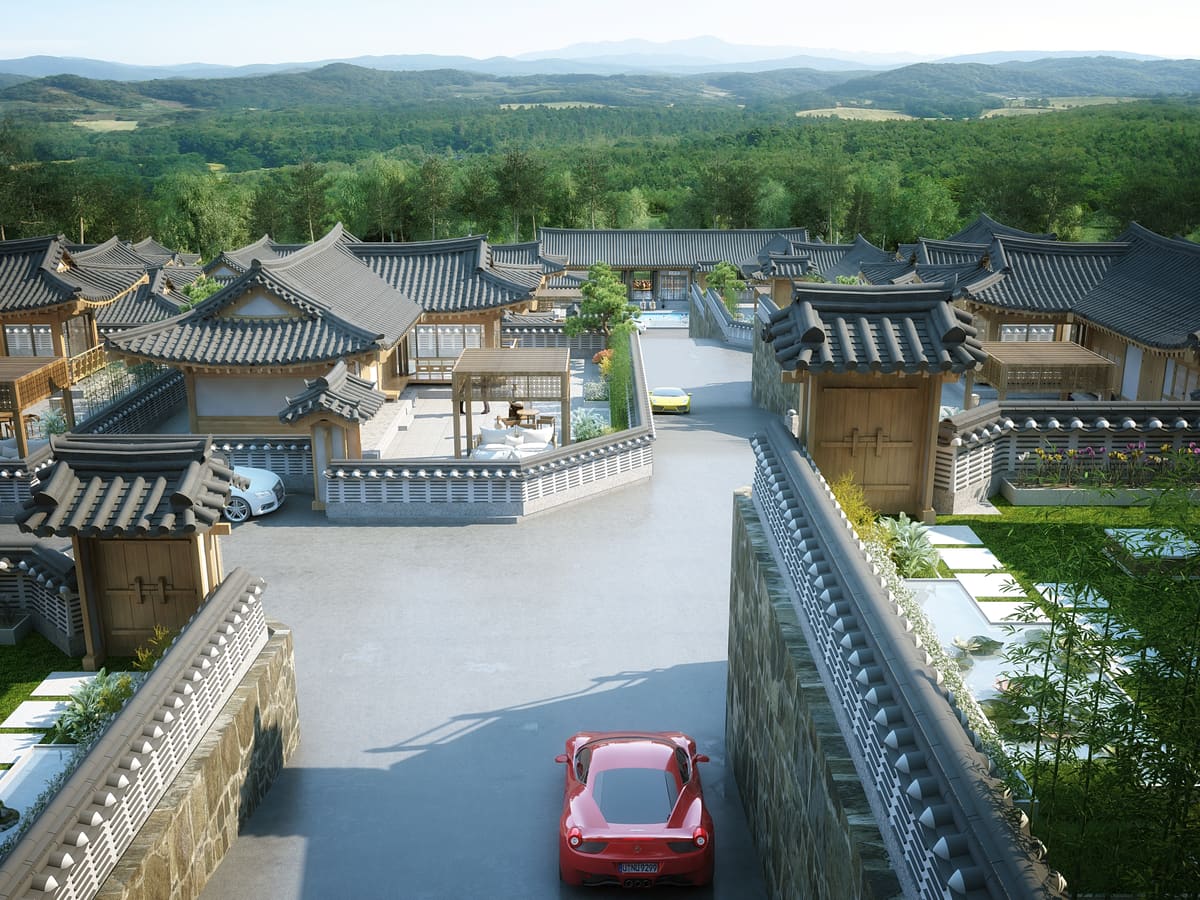 한옥 마을 입구